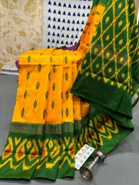 PRMHILWS5Y12XEDD23- light weight Ikat silk saree
