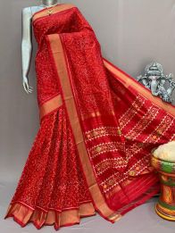 PSNTIDSS5Y10NDDC26- Ikat silk saree