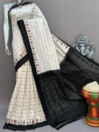 PSNTIDSS5Y10NDDC36- Ikat silk saree