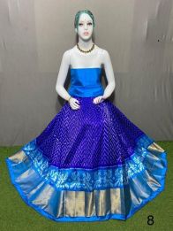 PSRGFSLG5Y11SZDC02- Free Size Ikat Silk Lehenga
