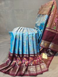 PGMRIDSS5Y21NTCD01- Full tissue Ikat silk saree