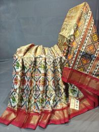 PGMRIDSS5Y21NTCD06- Full tissue Ikat silk saree