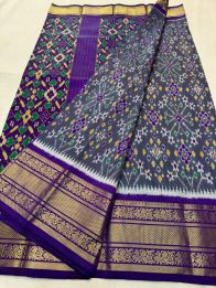 PSNTKBRS5Y20CSCC02- Kanchi border Ikat silk saree