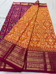 PSNTKBRS5Y20CSCC03- Kanchi border Ikat silk saree