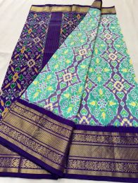 PSNTKBRS5Y20CSCC05- Kanchi border Ikat silk saree