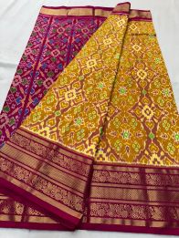 PSNTKBRS5Y20CSCC06- Kanchi border Ikat silk saree