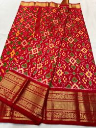 PSNTKBRS5Y20CSCC11- Kanchi border Ikat silk saree