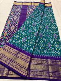 PSNTKBRS5Y20CSCC12- Kanchi border Ikat silk saree