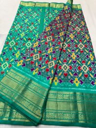 PSNTKBRS5Y20CSCC14- Kanchi border Ikat silk saree