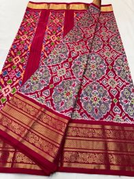 PSNTKBRS5Y20CSCC15- Kanchi border Ikat silk saree
