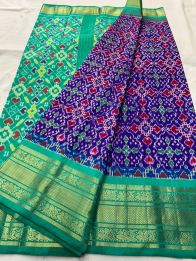 PSNTKBRS5Y20CSCC17- Kanchi border Ikat silk saree