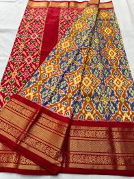 PSNTKBRS5Y20CSCC23- Kanchi border Ikat silk saree