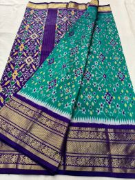 PSNTKBRS5Y20CSCC24- Kanchi border Ikat silk saree