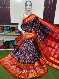 PSRGIDSS5Y20BBCC55- Ikat silk saree