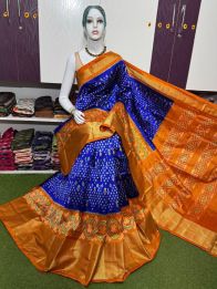 PSRGIDSS5Y20BBCC60- Ikat silk saree