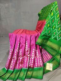 PGMRILWS5N04XEDC42- light weight Ikat silk saree