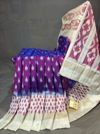 PGMRILWS5N04XEDC46- light weight Ikat silk saree