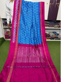 PGMRILWS5A07XZCD30- light weight Ikat silk saree