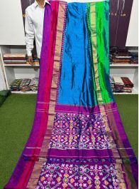 PSRGIDSS5Y03TZDD10- Ikat silk saree