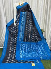 PASKILWS5Y10XEDC32- light weight Ikat silk saree