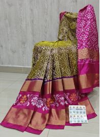 PSHLIDSS5Y04NCDD09- Ikat silk saree