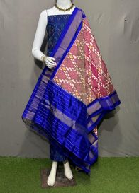 PSRGSDST5Y06FFCD36- Ikat Silk dupatta with Ikat sico top