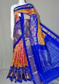 PDLSIDSS5Y11NDCC10- Ikat silk saree