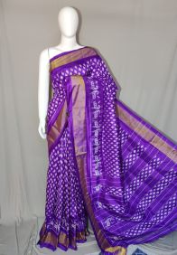 PDLSIDSS5Y12TSCD22- Ikat silk saree