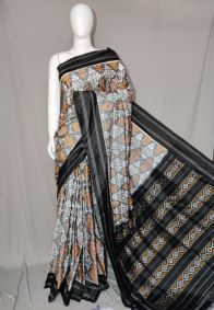 PDLSIDSS5Y12TSCD11- Ikat silk saree