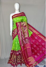 PDLSIDSS5Y12TSCD19- Ikat silk saree