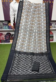 PSRGICTS5Y11INDC40- Ikat cotton saree