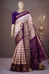 PSHLIDSS5A05NDCC10- Ikat silk saree