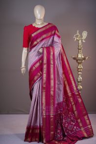 PSHLIDSS5A07TTDC03- Ikat silk saree