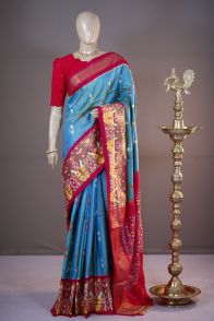 PSHLIDSS5A07TTDC04- Ikat silk saree