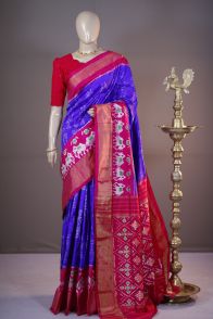 PSHLIDSS5A07TTDC06- Ikat silk saree