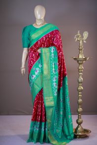 PSHLIDSS5A07TTDC12- Ikat silk saree