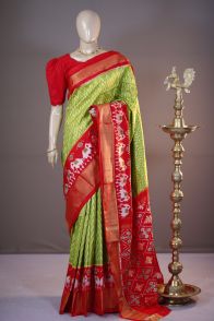 PSHLIDSS5A07TTDC20- Ikat silk saree