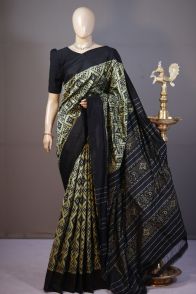 PSHLIDSS5A09NCCD20- Ikat silk saree