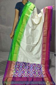 PGMRISDP5Y19ECDC38- Ikat Silk dupatta