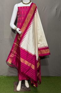 PSRGSDST5Y06FFCD27- Ikat Silk dupatta with Ikat sico top