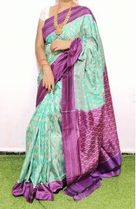 PGMRIDSS5A08BIDC02- Ikat silk saree