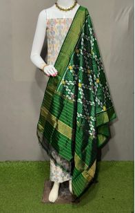 PSRGSDST5Y06FFCD01- Ikat Silk dupatta with Ikat sico top