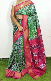 PGMRIDSS5A08BIDC15- Ikat silk saree