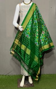 PSRGSDST5Y06FFCD06- Ikat Silk dupatta with Ikat sico top