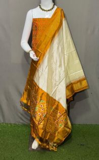 PSRGSDST5Y06FFCD13- Ikat Silk dupatta with Ikat sico top