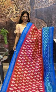 PSRGILWS5Y04XZCC06- light weight Ikat silk saree