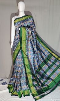 PDLSIDSS5Y12TSCD16- Ikat silk saree