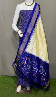 PSRGSDST5Y12FFCD48- Ikat Silk dupatta with Ikat sico top
