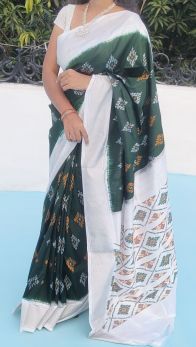PGMRIDSS5A08BIDC20- Ikat silk saree