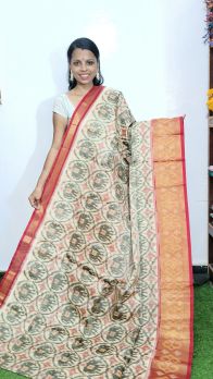 PGMRISCS5Y07EECD14- Ikat Sico saree